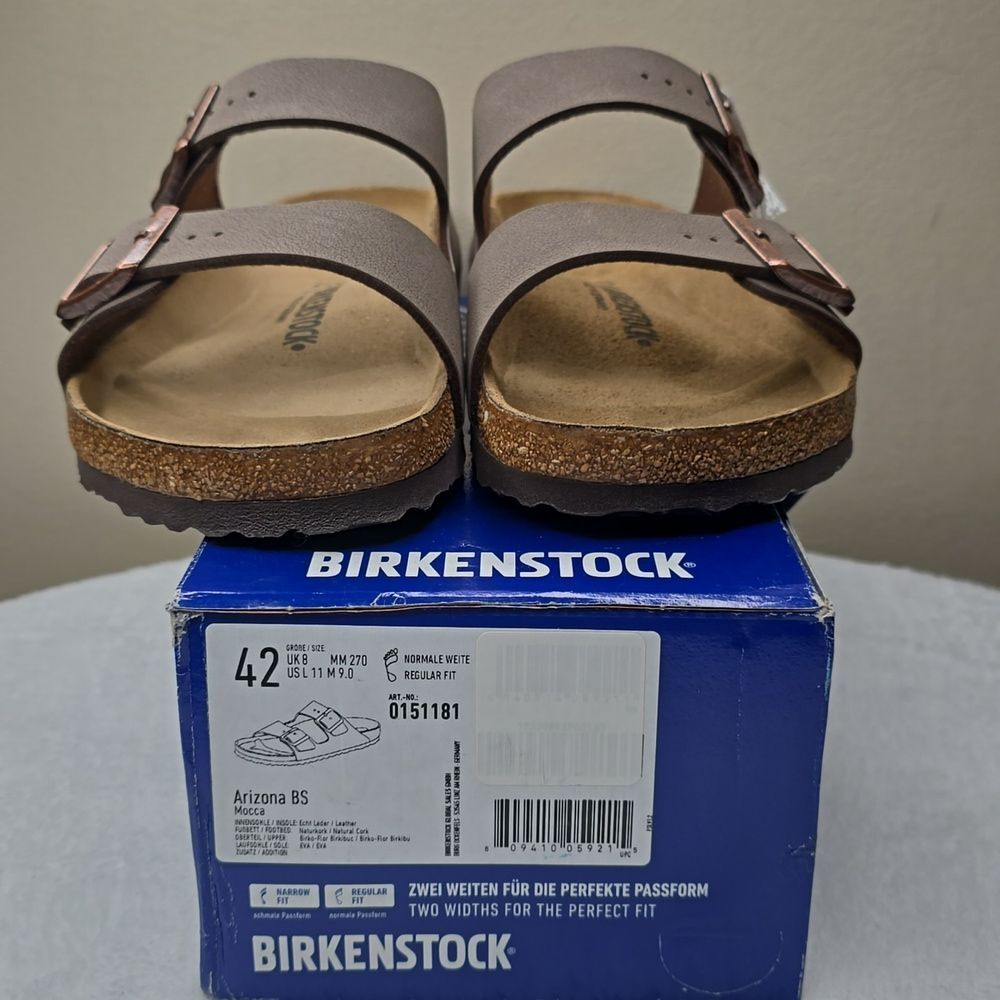 NIB Birkenstock Arizona BS Color: Mocca Sz W11 / M9 - Picture 8 of 9